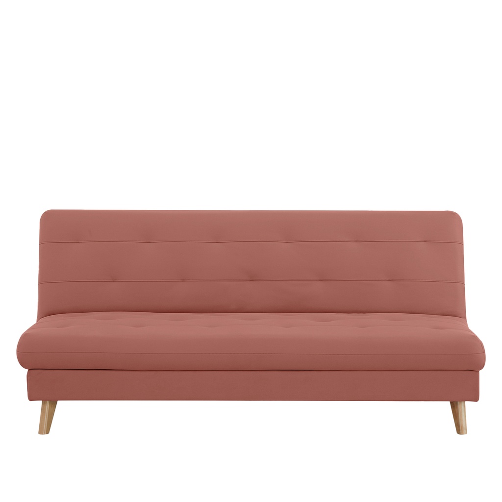 Futón con almacenaje Argis rosado