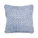Cojín 45x45cm pet tejido azul