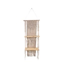 Repisa macrame doble 43x107cm