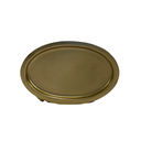 Bandeja ovalada dorada 23,5x15x1cm