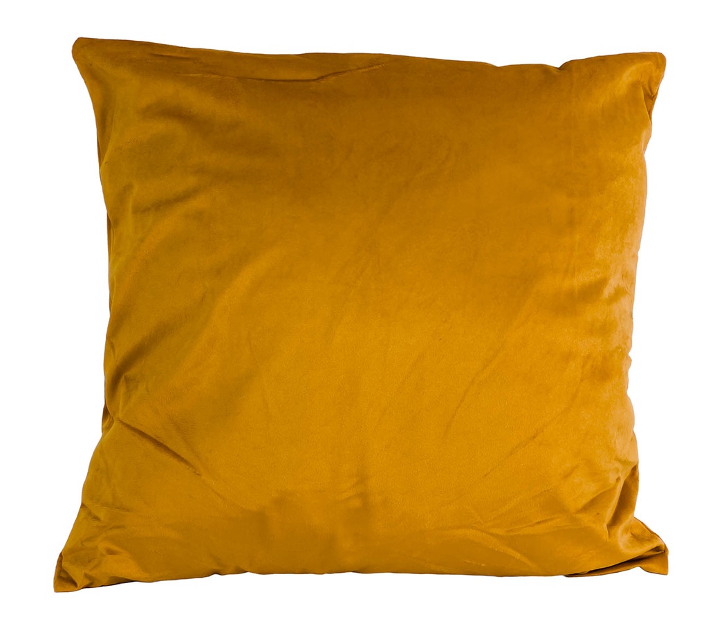 Cojín 45x45cm velvet mostaza oscuro