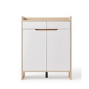 Zapatero 2 cajones 2 puertas Janna blanco