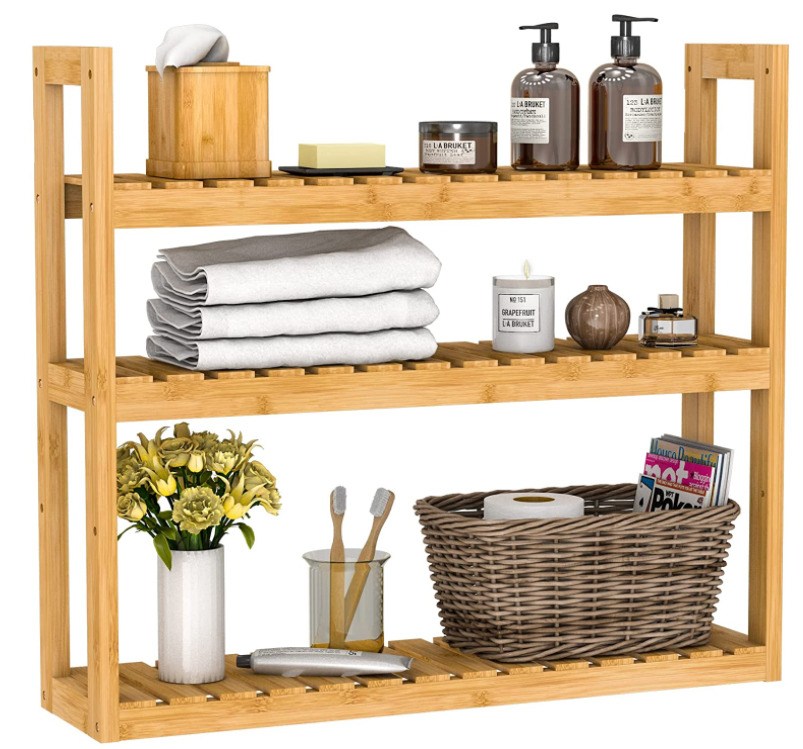 Repisa 3 niveles bambú