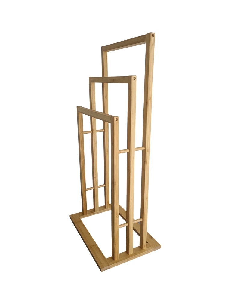 Toallero escalera 3 barras bambú