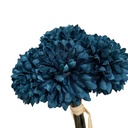 Ramo 6 crisantemos artificial azul
