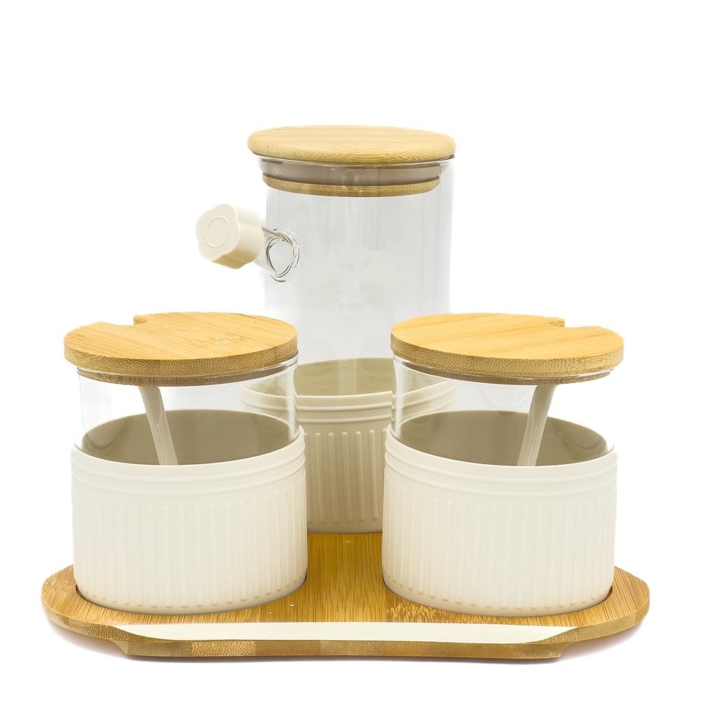 Alcuza borosilicato 3 piezas