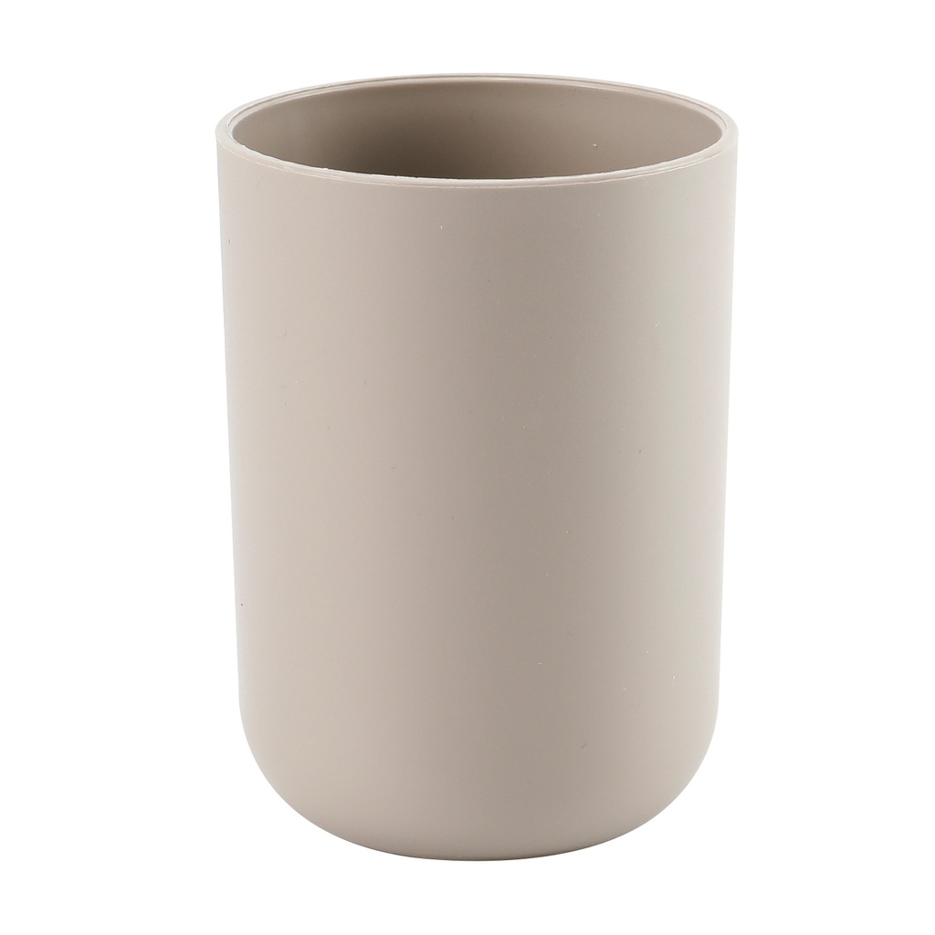 Vaso plástico beige 7,5x10,3cm