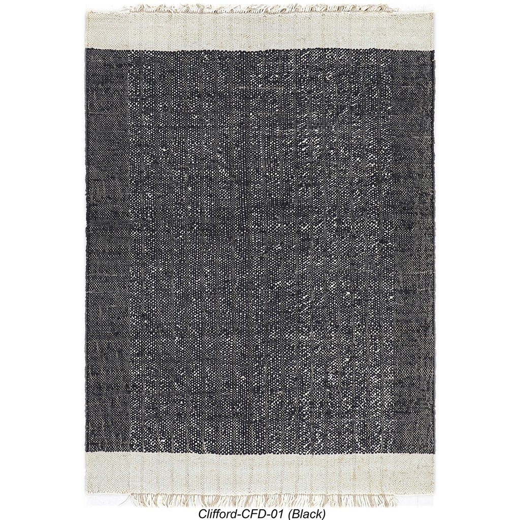 Alfombra 120x180cm Cliford negro