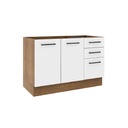 Base cocina Agata blanco 2 puertas 3 cajones 120cm