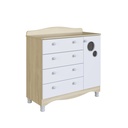 [230040930] Cómoda Encanto 4 cajones 1 puerta