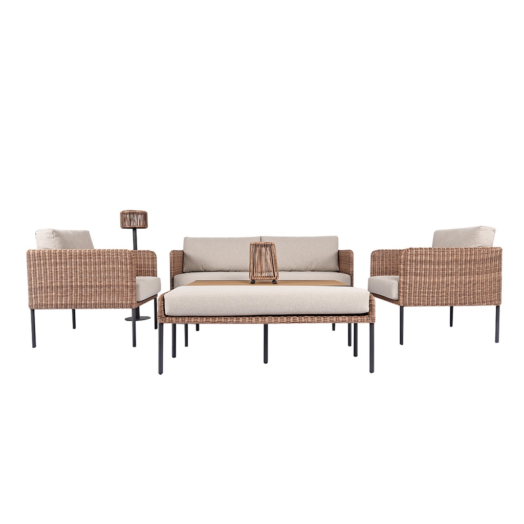 Juego living terraza Siena 7 pzas