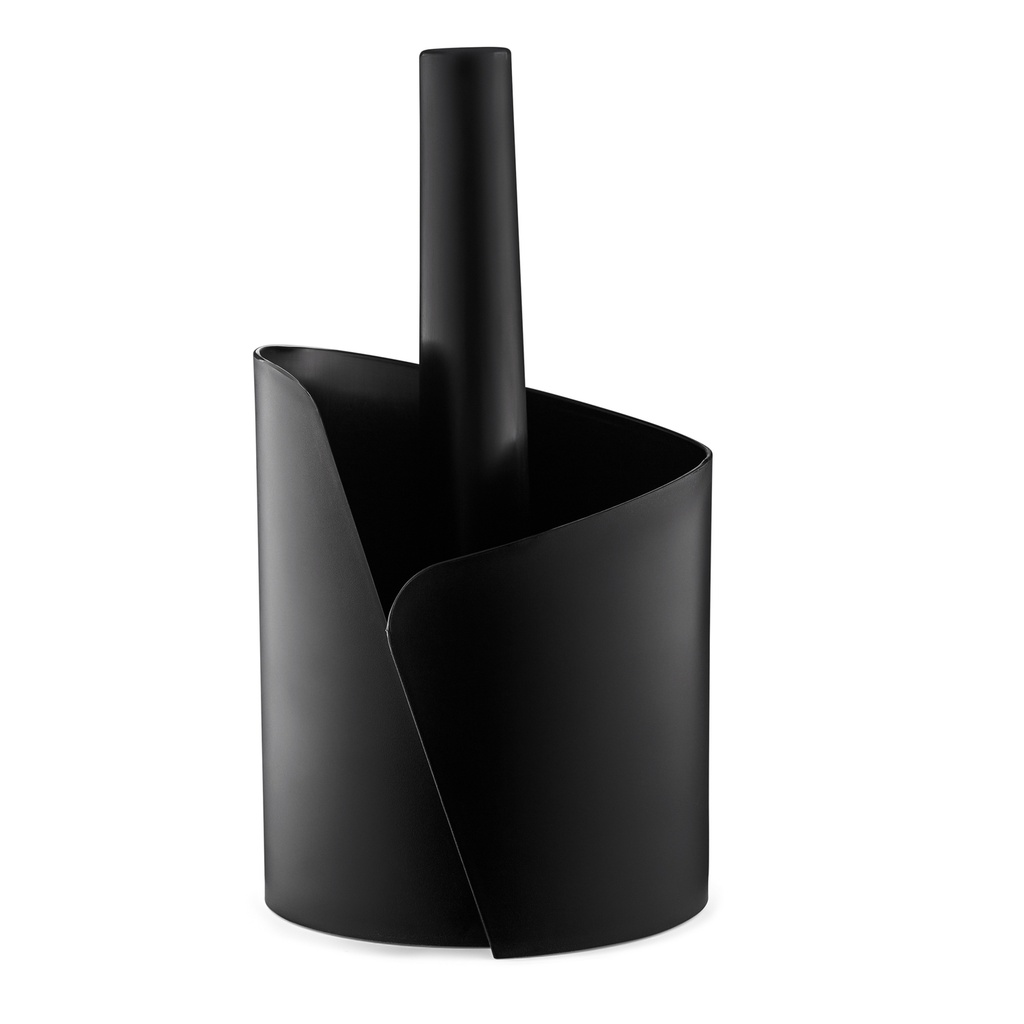 Porta rollo plástico negro 25cm