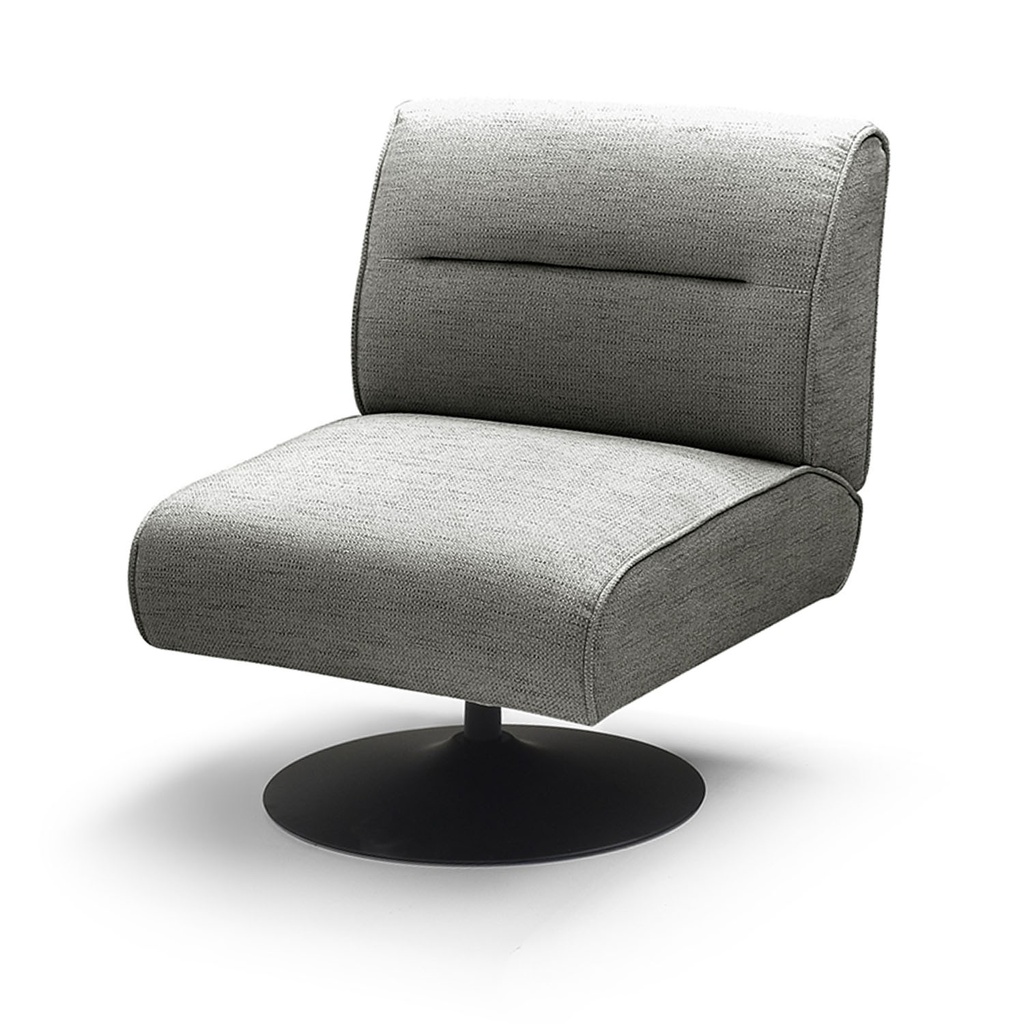 Poltrona giratoria Brunn gris oscuro b/metal