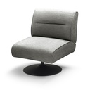 Poltrona giratoria Brunn gris oscuro b/metal