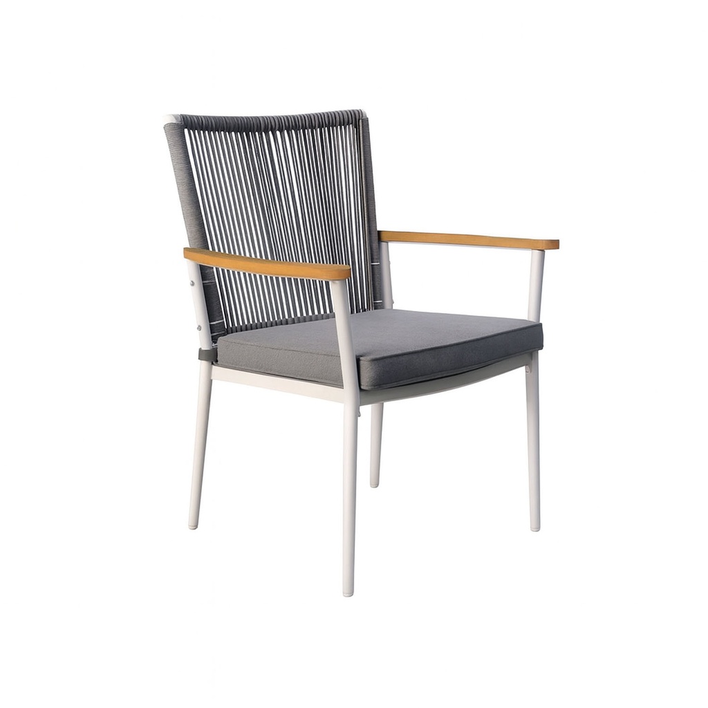 Silla comedor terraza Concord gris oscuro