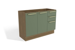 [230005219] Base cocina Botanic verde 2 puertas 120cm