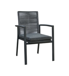 [230021834] Silla Terraza Fairfield cordón tapiz gris