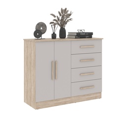 [230027699] Cómoda 4 cajones 1 puerta Bariloche Ceniza