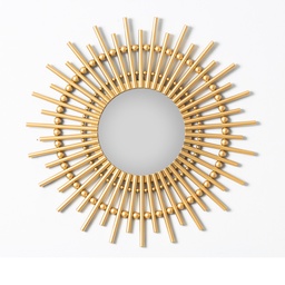 [230029987] Espejo redondo 50cm Mia dorado