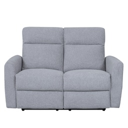 [230030413] Sofá reclinable 2 cuerpos Milán gris claro