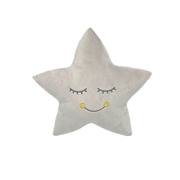 [230032193] Cojín kids estrella 34cm gris