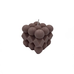 [230032805] Vela cubo rubik 6cm café