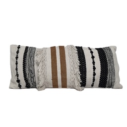 [230032981] Cojín 30x70cm boho flecos