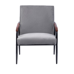 [230033496] Poltrona Magnolia gris b/metal