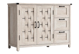 [230035636] Buffet 3 cajones 2 puertas Vinh gris