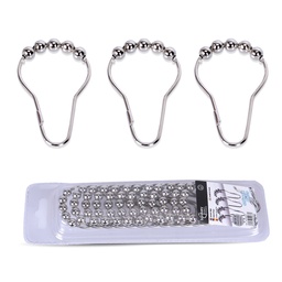 [230038689] Ganchos cortina baño metálicos - set de 12