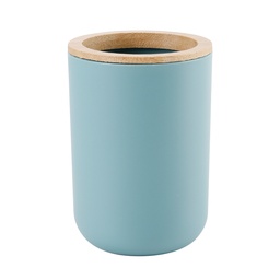 [230038821] Porta cepillo dientes plástico celeste bambú