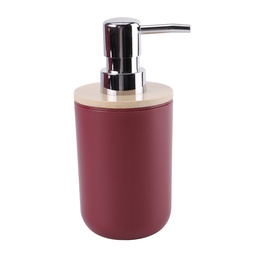 [230038879] Dispensador jabón plástico burdeo bambú