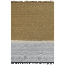 [230039616] Alfombra 200x300cm Ogato ocre/antracita