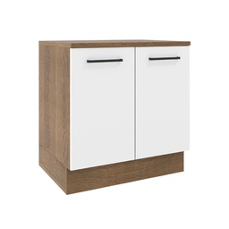 [230040580] Base cocina Agata blanco 2 puertas 80cm