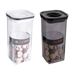 [230040831] Contenedor plástico hermético blanco/negro 1,5lt