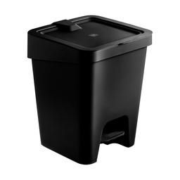[230041462] Papelera plástica negro 15L