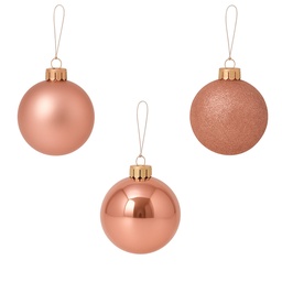 [230042114] Bola navidad 7cm 20pcs rose gold