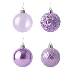 [230042139] Bola navidad 8cm 12pcs lila