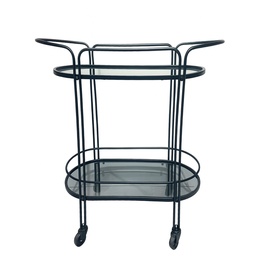 [230042878] Carro bar 2 niveles 74cm negro 