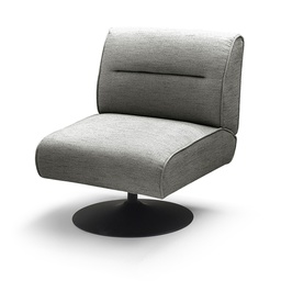 [230044217] Poltrona giratoria Brunn gris oscuro b/metal