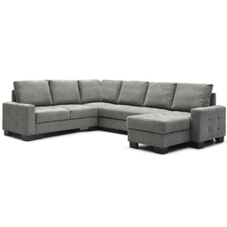 [230044220] Sofa cama seccional Vilna gris oscuro 