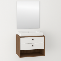 [230045496] Vanitorio Gael + Lavamanos + Espejo Delta